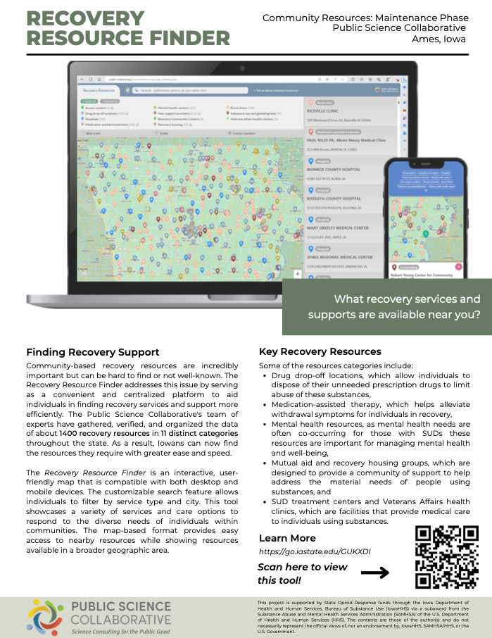 Recovery Resource Finder report cover