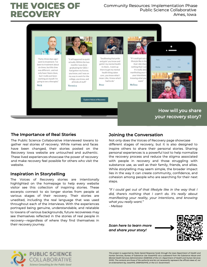 Voices of Recovery report cover