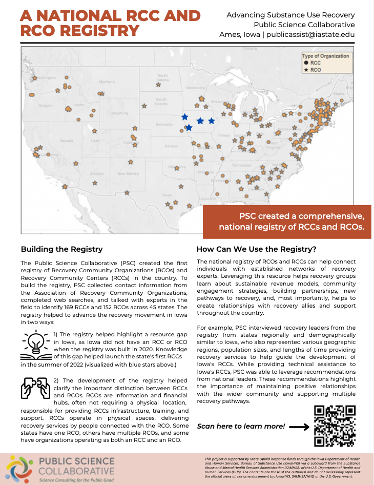 A National RCC and RCO Registry quick read cover