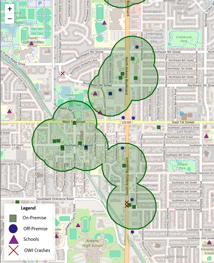 Iowa Alcohol Insights Platform screen capture
