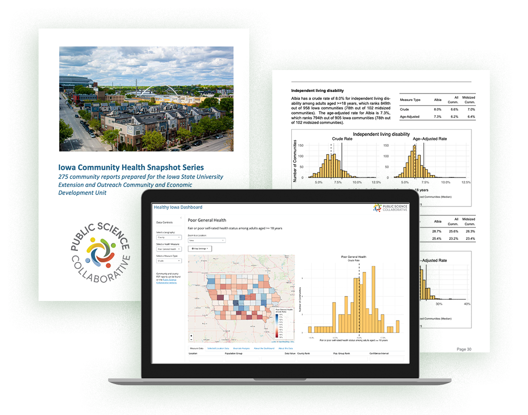 Health Snapshot Series reports and dashboard examples